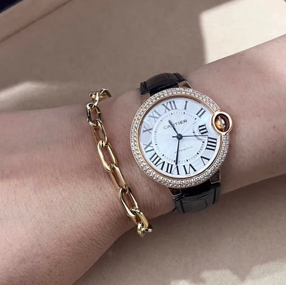 K18YG WG 18K ブレスレット あずきチェーン レオンチェーン オーバルチェーン レディース メンズ 太め 太い