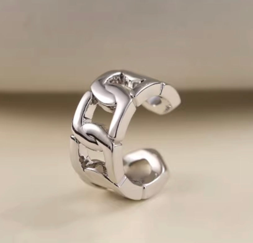 K18YG WG 喜平 イヤーカフ 18k イエローゴールド ホワイトゴールド 18金 シングル イヤーカフ 片耳用 中空 メンズ レディース