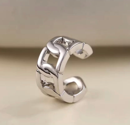 K18YG WG 喜平 イヤーカフ 18k イエローゴールド ホワイトゴールド 18金 シングル イヤーカフ 片耳用 中空 メンズ レディース