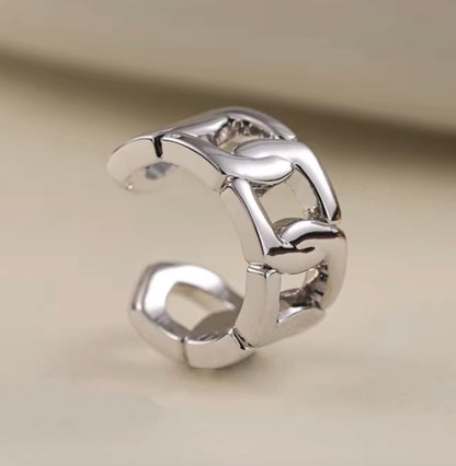 K18YG WG 喜平 イヤーカフ 18k イエローゴールド ホワイトゴールド 18金 シングル イヤーカフ 片耳用 中空 メンズ レディース