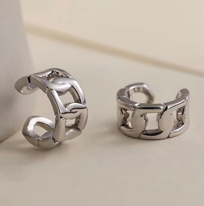 K18YG WG 喜平 イヤーカフ 18k イエローゴールド ホワイトゴールド 18金 シングル イヤーカフ 片耳用 中空 メンズ レディース