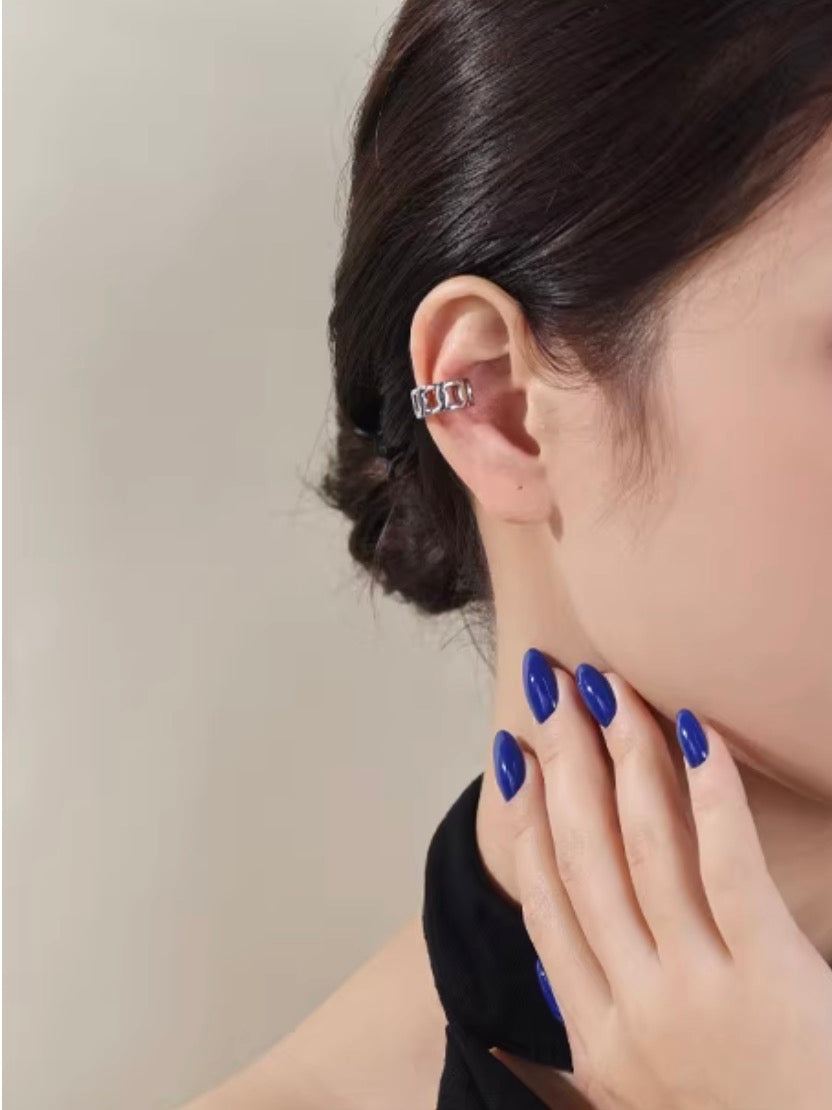 K18YG WG 喜平 イヤーカフ 18k イエローゴールド ホワイトゴールド 18金 シングル イヤーカフ 片耳用 中空 メンズ レディース