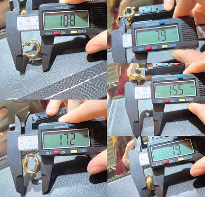 K18YG 3連 リングピアス ツイスト フープピアス 中空 18k ぷっくり ボリューム