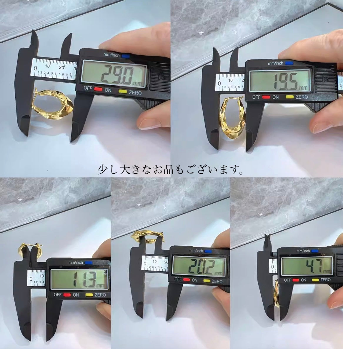 K18YG ティアドロップ バロック 中空 フープピアス リングピアス 18K ツイスト ウェーブ