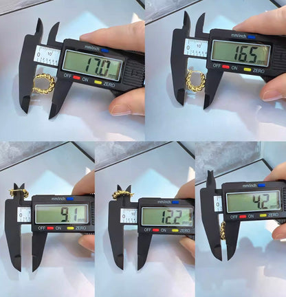 K18YG ピアス ツイスト ロープ フープピアス リングピアス 18K 中空ピアス 綱