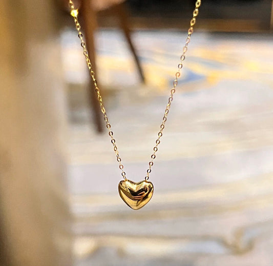 K18YG ハート ペンダント 18k イエローゴールド シンプル ミニ ハート型 レディース ネックレス チャームネックレス