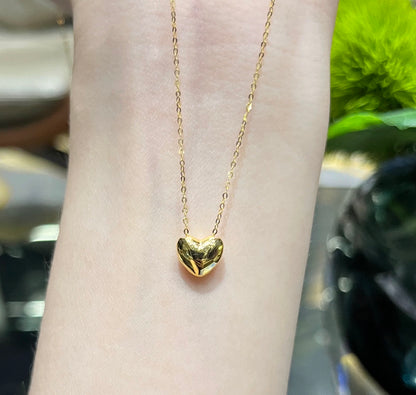 K18YG ハート ペンダント 18k イエローゴールド シンプル ミニ ハート型 レディース ネックレス チャームネックレス