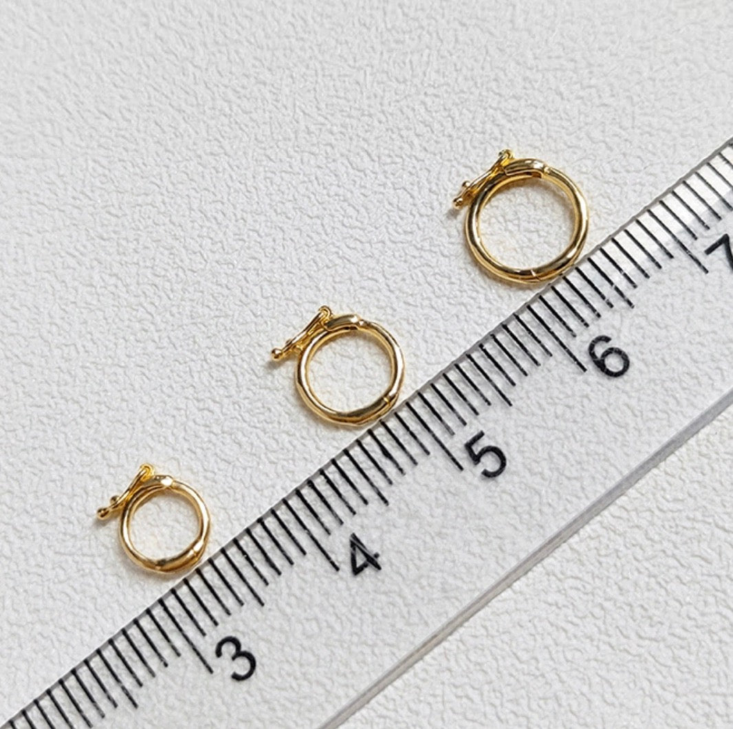 K18YG WG PG マルカン パーツ ロック 18K チェーンパーツ 貴金属パーツ 繋ぎ ホルダー