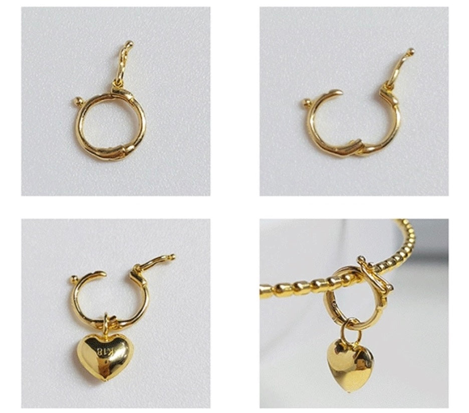 K18YG WG PG マルカン パーツ ロック 18K チェーンパーツ 貴金属パーツ 繋ぎ ホルダー