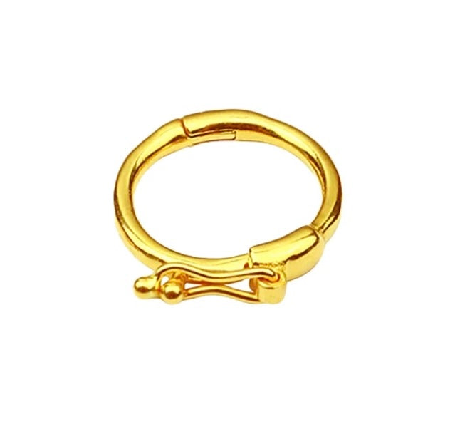 K18YG WG PG マルカン パーツ ロック 18K チェーンパーツ 貴金属パーツ 繋ぎ ホルダー