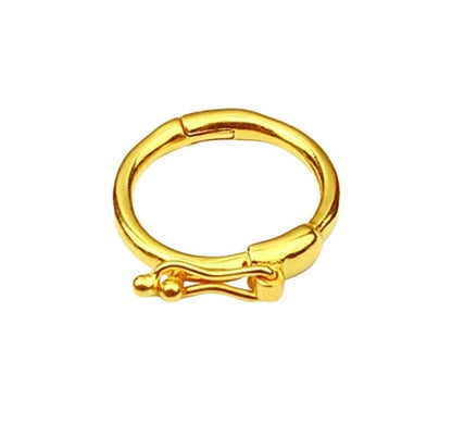 K18YG WG PG マルカン パーツ ロック 18K チェーンパーツ 貴金属パーツ 繋ぎ ホルダー