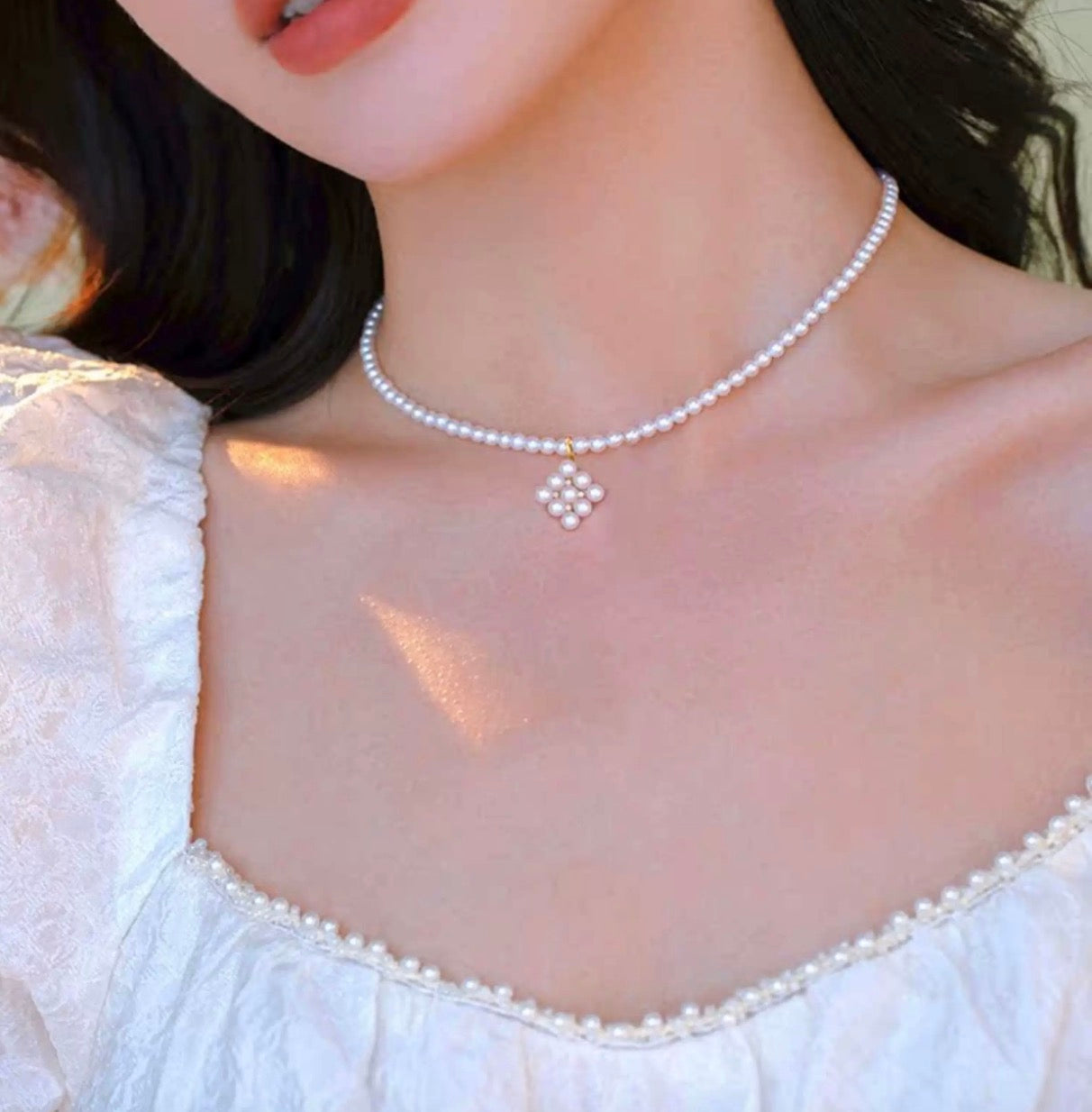 18K Yellow Gold Akoya Pearl Bracelet with Lace, 18K Akoya Pearl Lacy Bangle, Infinity 8 Wire