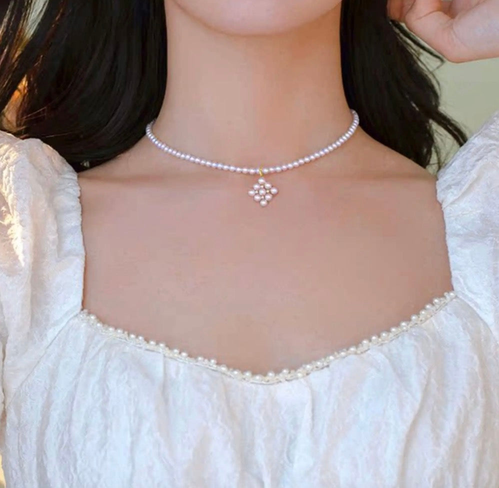 18K Yellow Gold Akoya Pearl Bracelet with Lace, 18K Akoya Pearl Lacy Bangle, Infinity 8 Wire