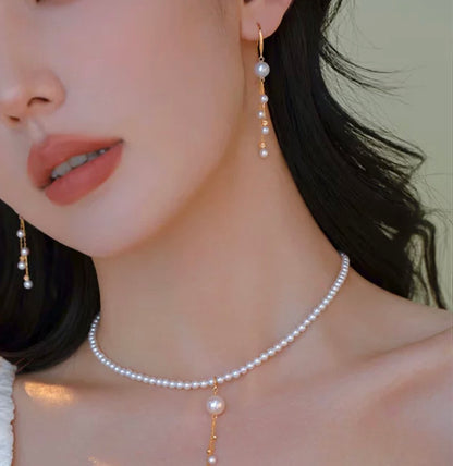 K18YG あこや真珠 ピアス ペンダントトップ 18金 真珠 パール 18K ネックレスチャーム 揺れる ロング