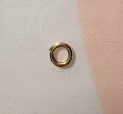 K18YG WG ロック付き マルカン コネクター バチカン ラウンド 18K 18金 パーツ 開閉 繋ぎ 円形 丸
