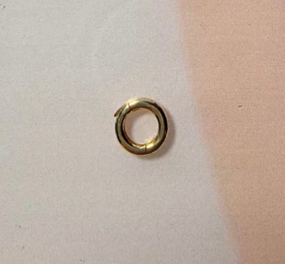 K18YG WG ロック付き マルカン コネクター バチカン ラウンド 18K 18金 パーツ 開閉 繋ぎ 円形 丸