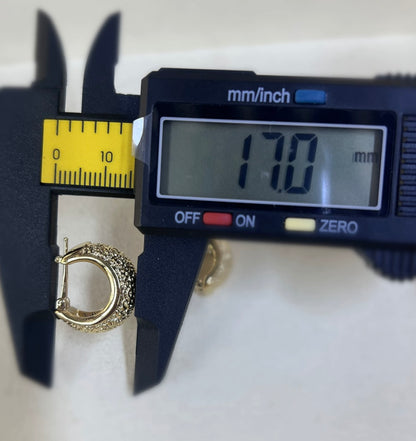 K18YG WG テクスチャー イエローゴールド 18K リングピアス フープピアス 中空ピアス ホワイトゴールド イタリアンジュエリー ぷっくり