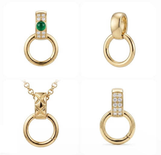 18K Yellow Gold, White Gold, Pink Gold, Mirror Polished, Half Diamond, Diamond, 18K Gold ...