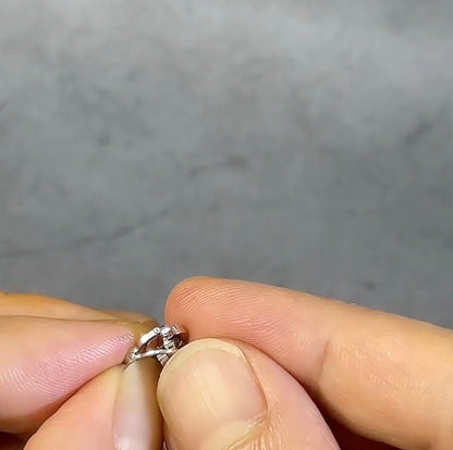K18YG WG PG クローバー 四ツ葉 18K ダイヤモンドチャーム ネックレスパーツ 留め具 留め金具 クラスプ コマ パーツ ロック付き