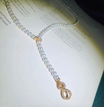 K18YG WG PG ダイヤモンド インフィニティ チャーム コマ 18K 無限 8の字 ジョイントパーツ パヴェダイヤ