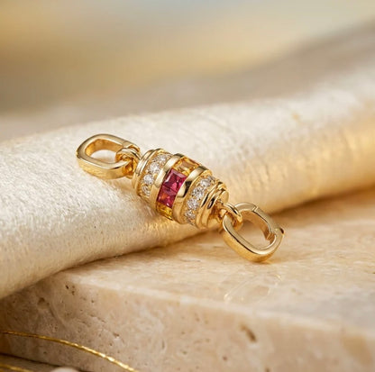 18K Yellow Gold, White Gold, Pink Gold, Mirror Polished, Half Diamond, Diamond, 18K Gold ...