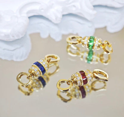 18K Yellow Gold, White Gold, Pink Gold, Mirror Polished, Half Diamond, Diamond, 18K Gold ...