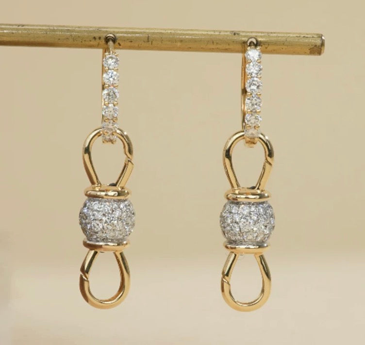 18K Yellow Gold, White Gold, Pink Gold, Mirror Polished, Half Diamond, Diamond, 18K Gold ...