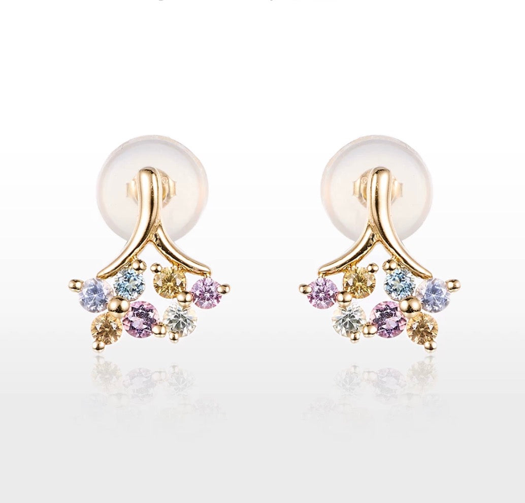 18K Yellow Gold Plump Teardrop Stud Earrings, Sizes S and M, 18K Yellow Gold Hollow Earrings, Round, Drop, Triangle, 18K Yellow Gold, Droplet, Teardrop
