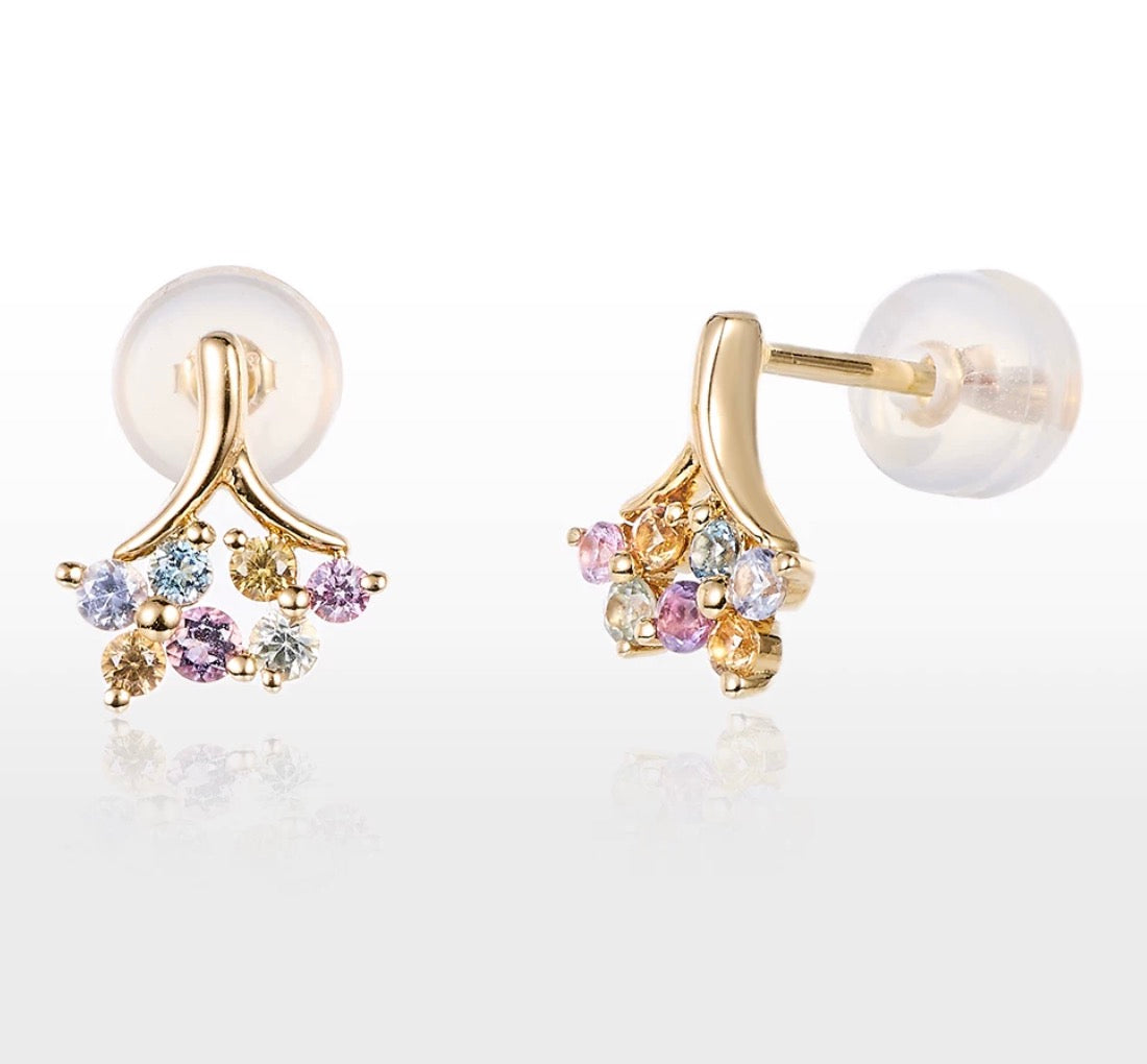18K Yellow Gold Plump Teardrop Stud Earrings, Sizes S and M, 18K Yellow Gold Hollow Earrings, Round, Drop, Triangle, 18K Yellow Gold, Droplet, Teardrop