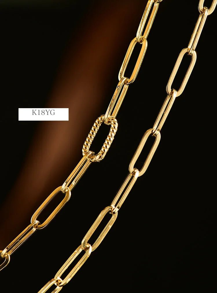 【太さ 約4.56mm】K18YG イエローゴールド 18K チェーンネックレス チェーン レオンチェーン デザインチェーン ケーブルチェーン ペンダントチェーン - Jewelry Hills Tokyo