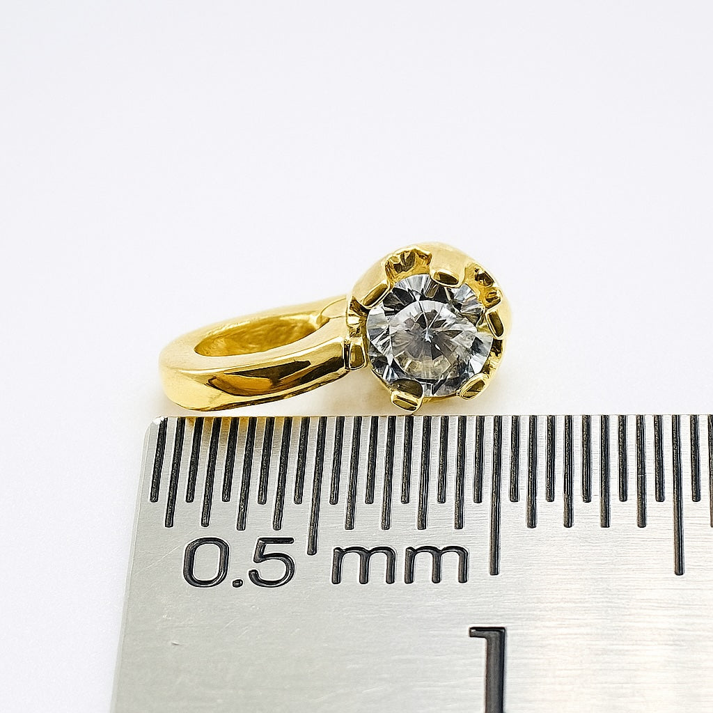 K18YG WG ダイヤモンド チャーム ダイヤ 18K バチカン ネックレスパーツ K18 YG イエローゴールド ホワイトゴールド ペンダント