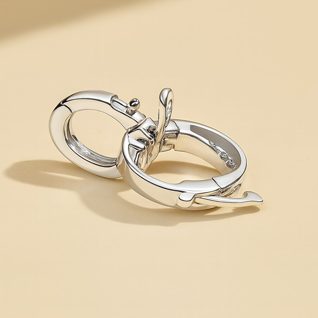 K18WG バチカン ダイヤモンド ダブルロック ジュエリーパーツ 18K 18金 ホワイトゴールド ロック付き 爪ロック チャーム マルチバチカン