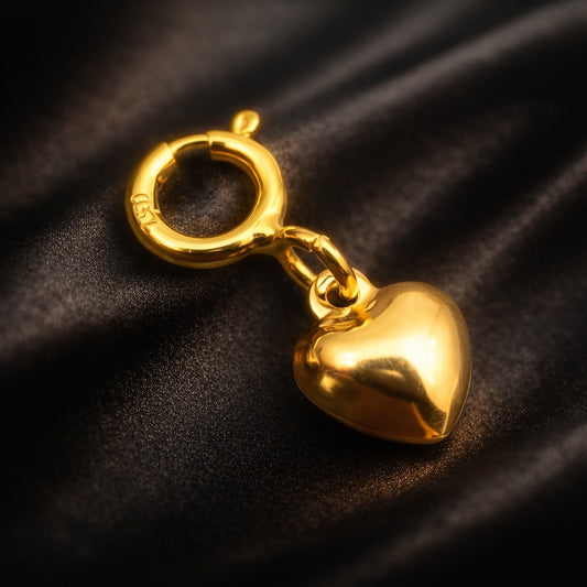 K18YG PG WG 引き輪 ヒキワ ハート イエローゴールド 18K チェーンパーツ チャーム  パーツ エンドパーツ ネックレスパーツ