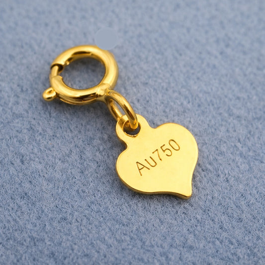 K18YG PG WG 引き輪 ヒキワ ハート イエローゴールド 18K ジュエリーパーツ チャーム  パーツ エンドパーツ ネックレスパーツ
