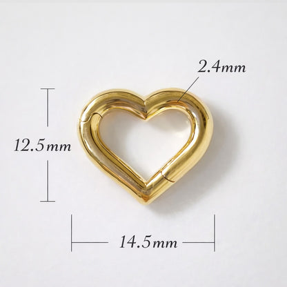 K18YG WG オーバル 開口 クラスプ パーツ チャーム 18K イエローゴールド ホワイトゴールド コマ ネックレスパーツ ブレスレットパーツ 繋ぎ