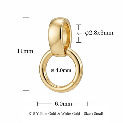 18K Yellow Gold, White Gold, Pink Gold, Mirror Polished, Half Diamond, Diamond, 18K Gold ...