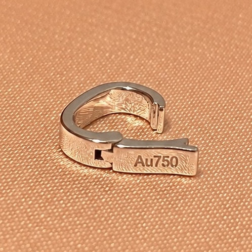 K18YG WG PG バチカン クリッカー 18K ペンダントホルダー 幅広 ジュエリーネックレスパーツ チャームホルダー コネクター