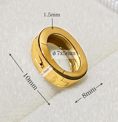 K18YG WG PG Oval Diamond Clasp Vatican Diamond 18K Yellow Gold Oval Lock Connector 