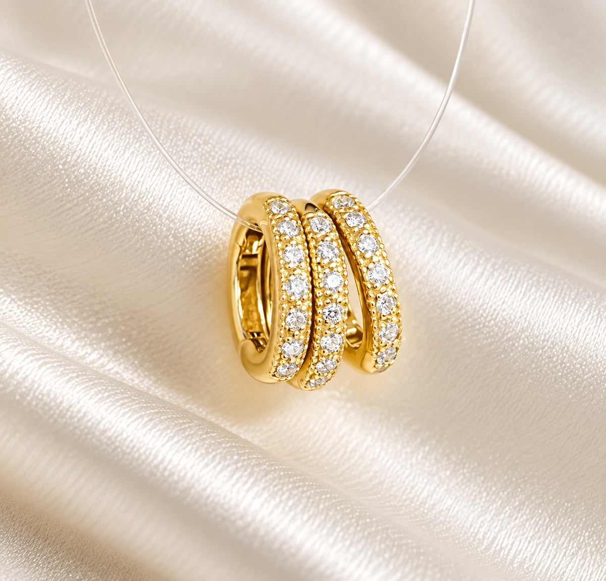 K18YG WG PG Oval Diamond Clasp Vatican Diamond 18K Yellow Gold Oval Lock Connector 