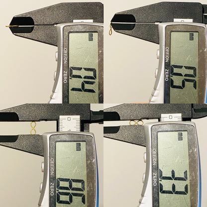 K18YG 【8の字】イエローゴールド パーツ チャーム チェーンパーツ コマ 18K 18金 ロープ ねじり ツイスト アジャスター インフィニティ 無限 8