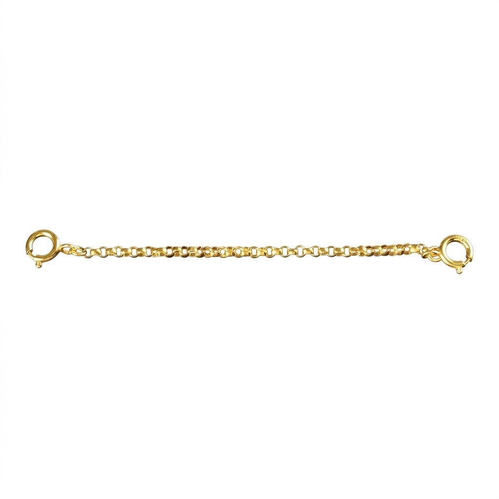 K18YG ロールチェーン ロロチェーン 1.4mm 5cm 引き輪 ヒキワ パーツ 18K チェーンパーツ アジャスターチェーン イエローゴールド