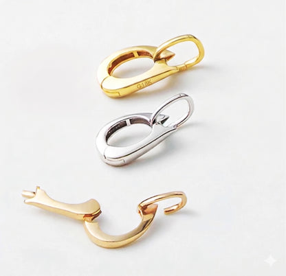 K18YG WG PG【XL】バチカン ワンタッチ イエローゴールド 18K 18金 パーツ 開閉 ネックレスパーツ 繋ぎ ジョイントバチカン スナップ開口