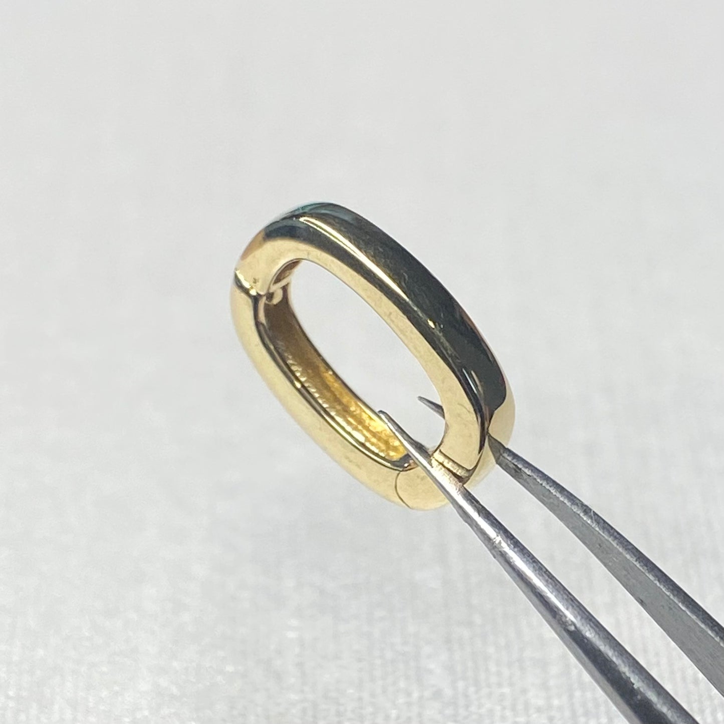 K18YG WG クラスプ オーバル チェーンパーツ 開口 18K パーツ バチカン ペンダントパーツ ブレスレットパーツ チャーム繋ぎ チャーム イエローゴールド ホワイトゴールド 18金