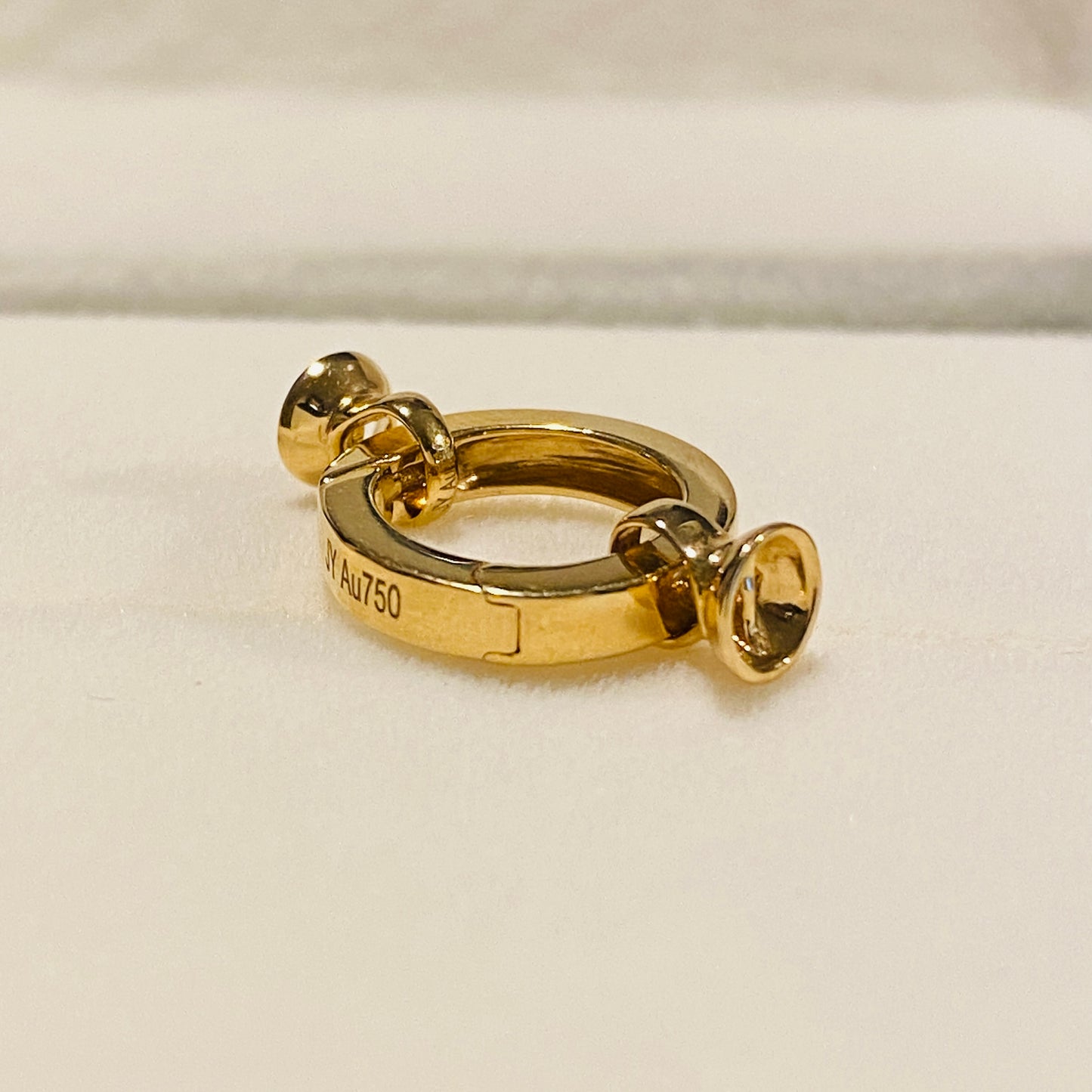 18k 留め金具 中留め jewelry clasp components yellow white gold