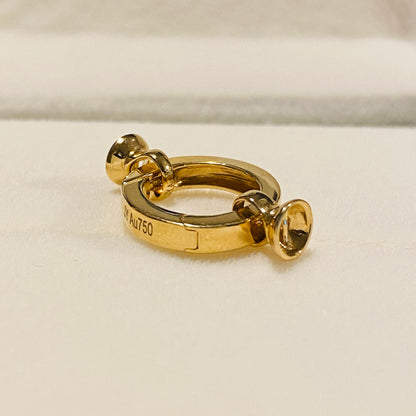 18k 留め金具 中留め jewelry clasp components yellow white gold