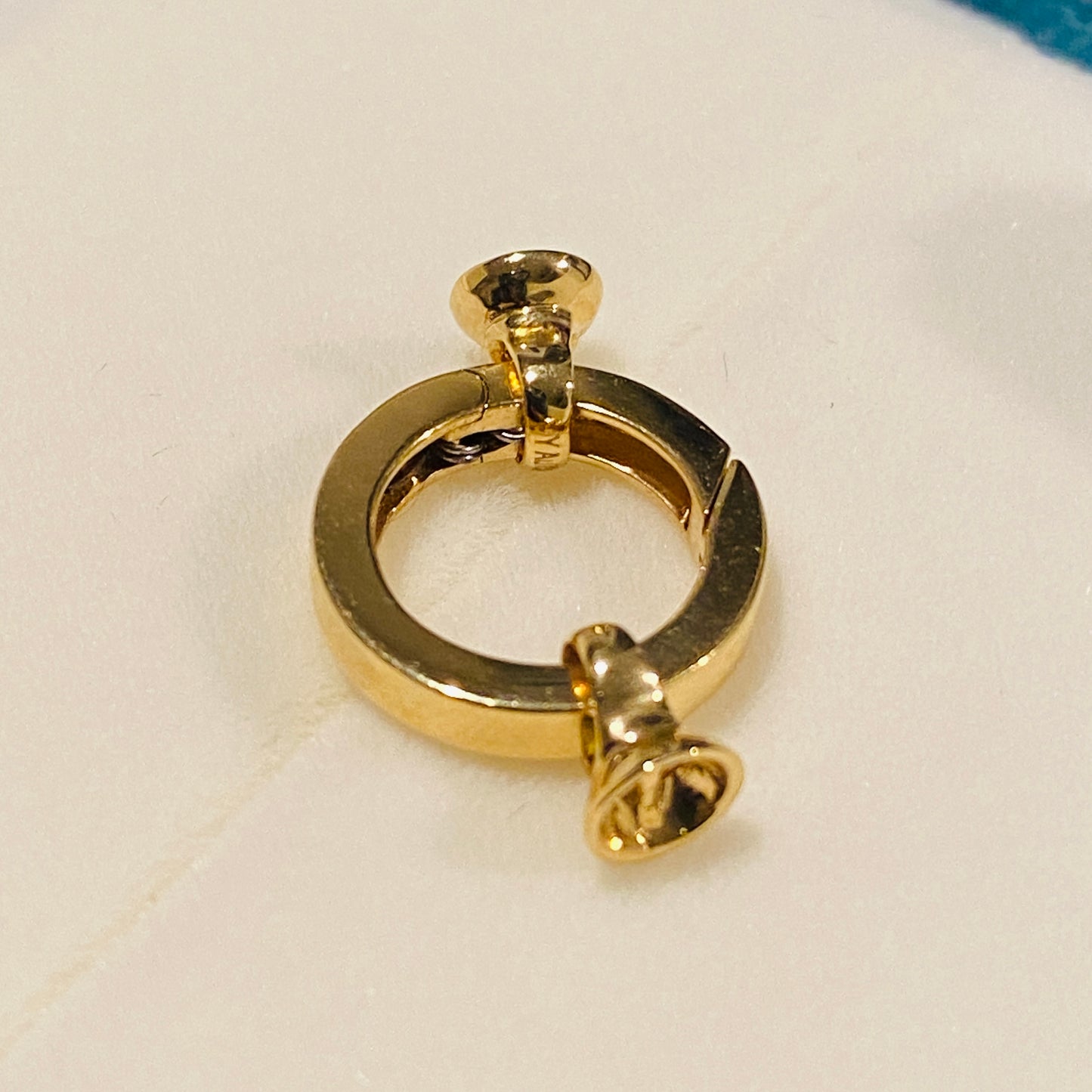 18k 留め金具 中留め jewelry clasp components yellow white gold