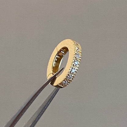 18k ロック付きクラスプ ダイヤモンドバチカンgold locking clasp diamonds pendant bail
