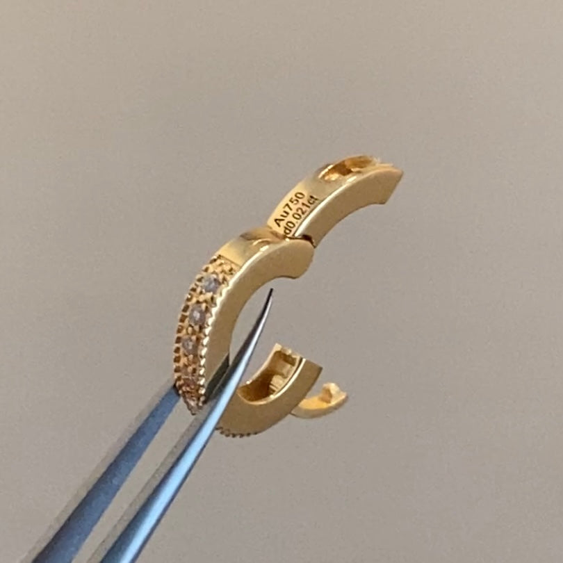 18k locking bail diamonds
