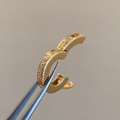 18k locking bail diamonds
