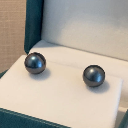 k18 タヒチアンパール ピーコックグリーン ピアス